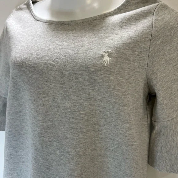 Ralph Lauren Gray Sheath Dress with Bell Sleeves - Picture 2 of 11